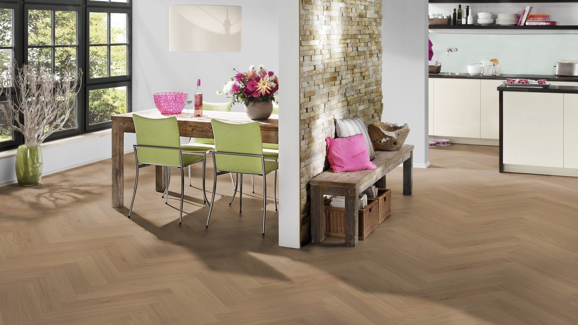Oak Acadia herringbone - imagine 3