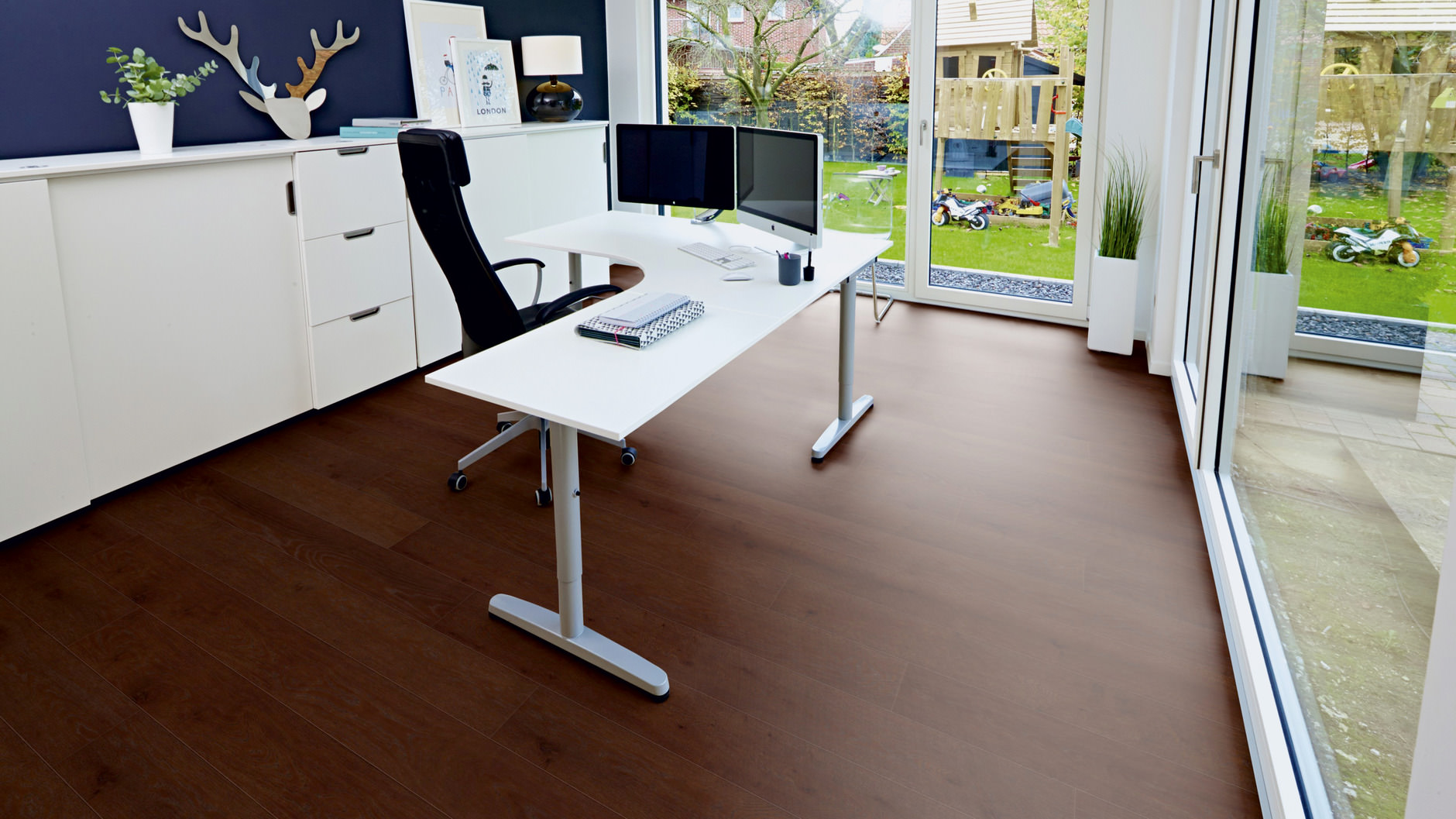 Oak red brown plank - imagine 2