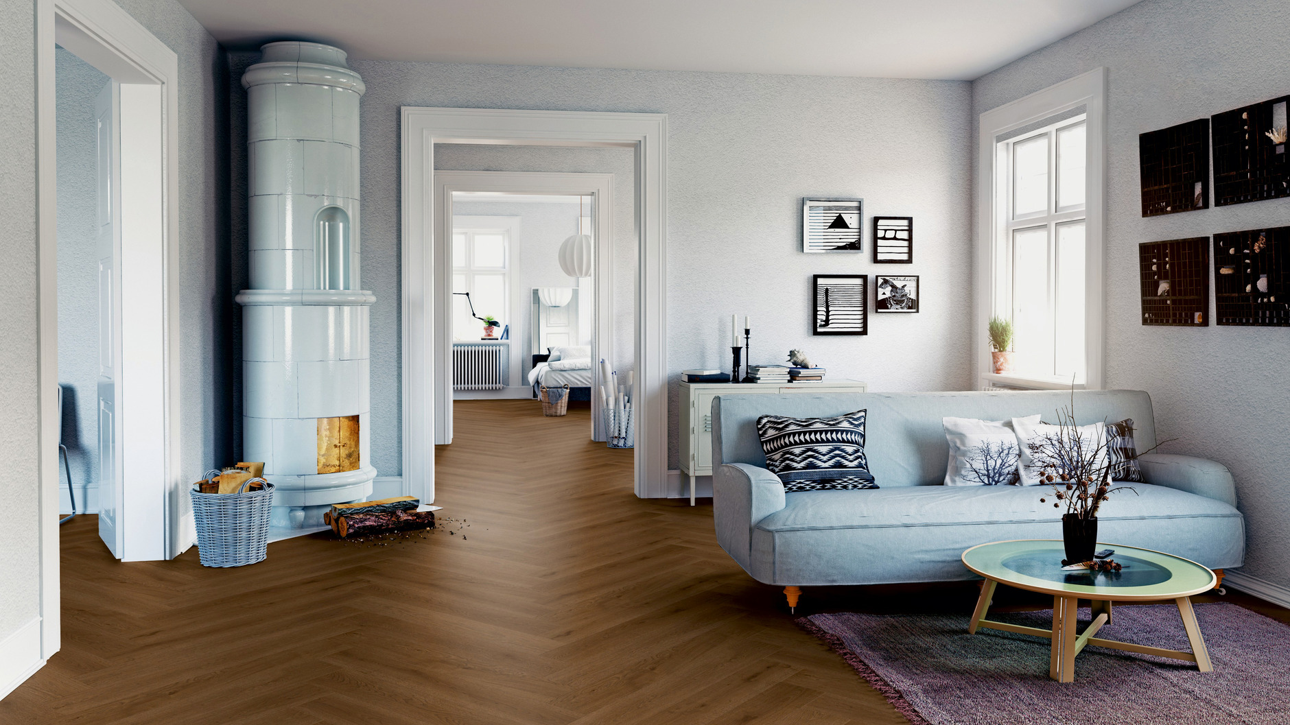 Oak Baltrum herringbone - imagine 3