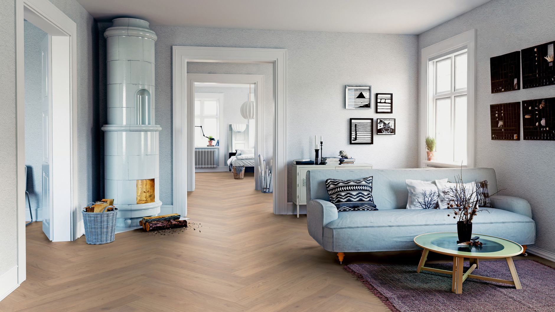 Oak Rügen herringbone - imagine 3