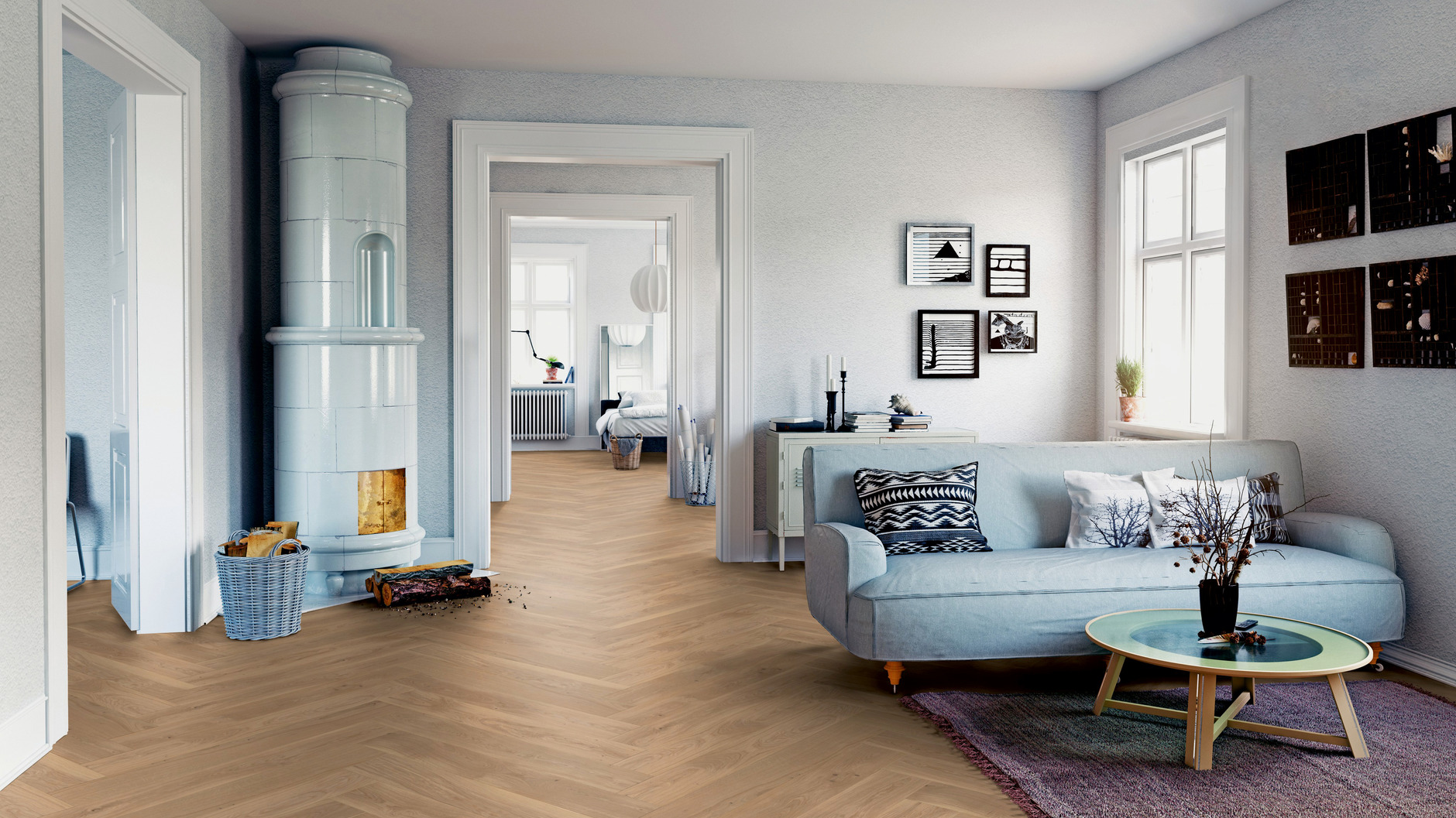 Oak Vlieland herringbone - imagine 2