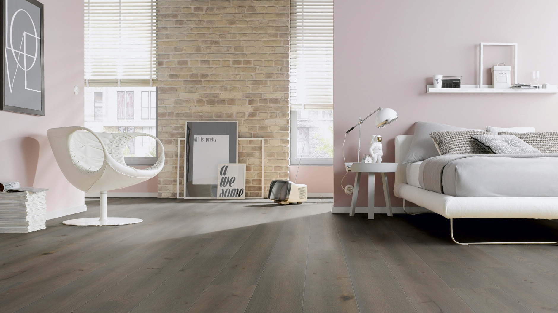 Oak azure brown plank - imagine 2