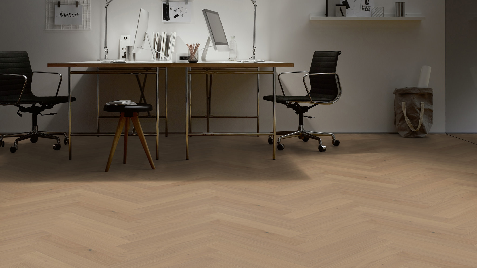 Oak Acadia herringbone - imagine 2