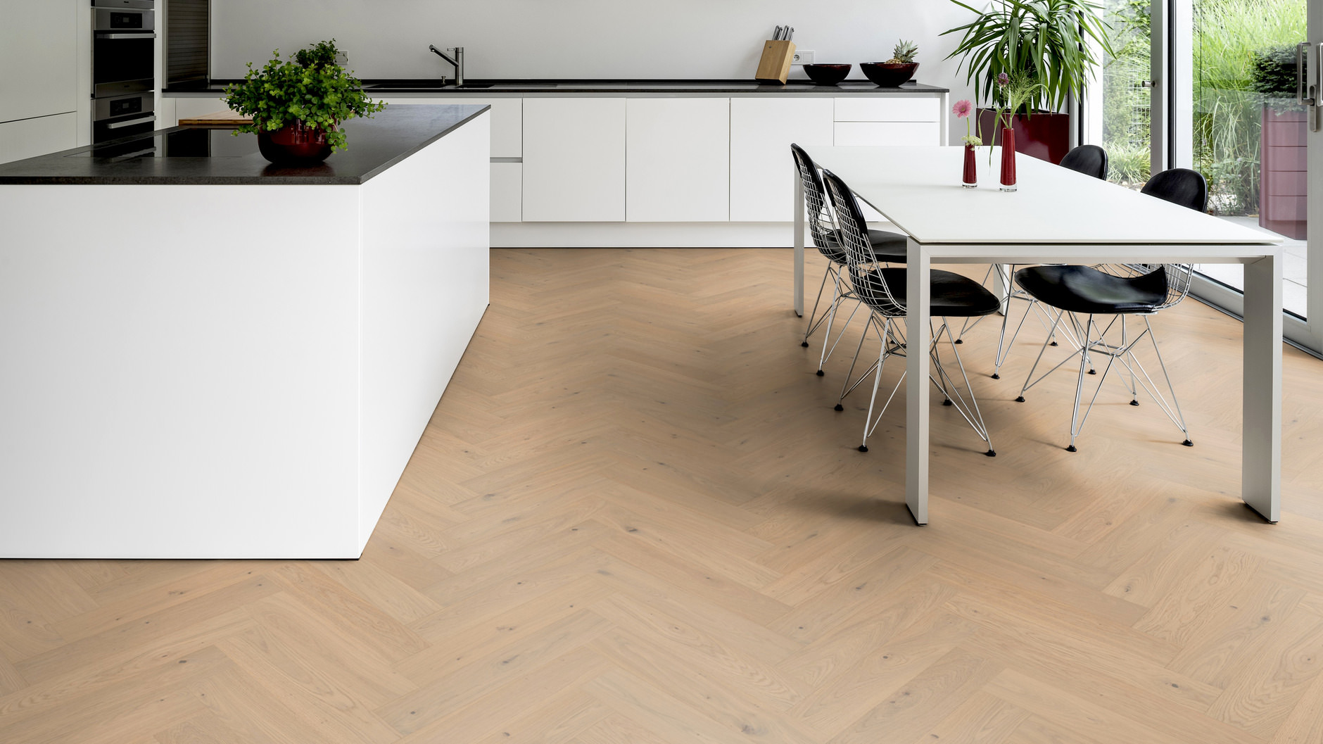 Oak Bosa herringbone